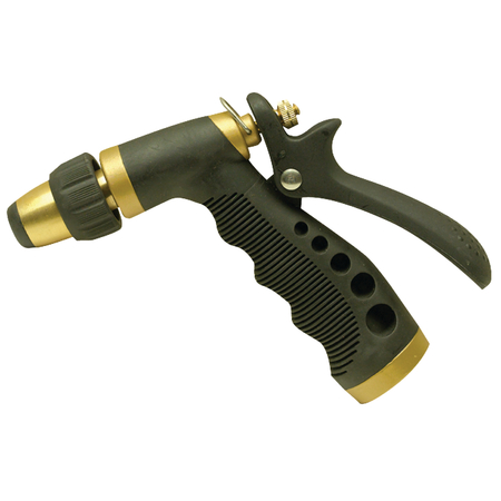 Seachoice Brass Hose Nozzle With Adjustable Spray Locking Lever 79631